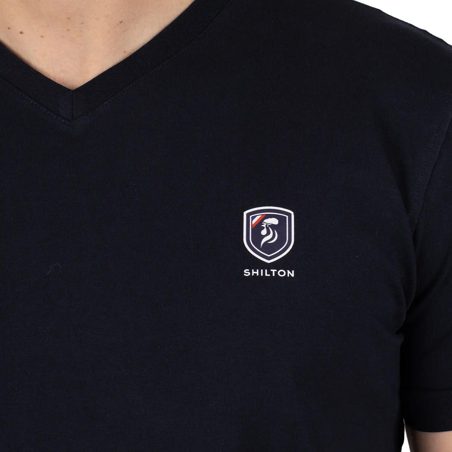 T-shirt basic blason print S / Navy 3/5