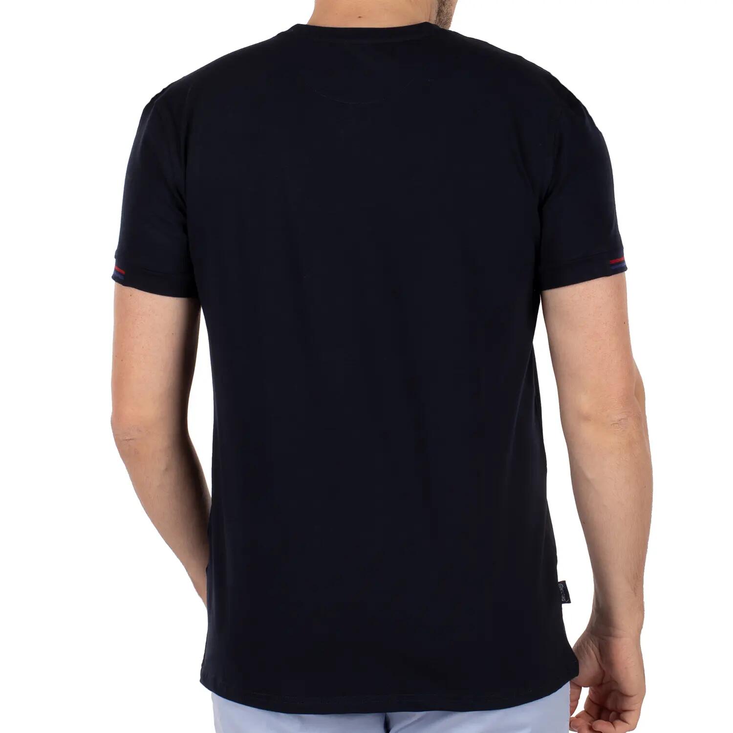 T-shirt basic blason print S / Navy 2/5