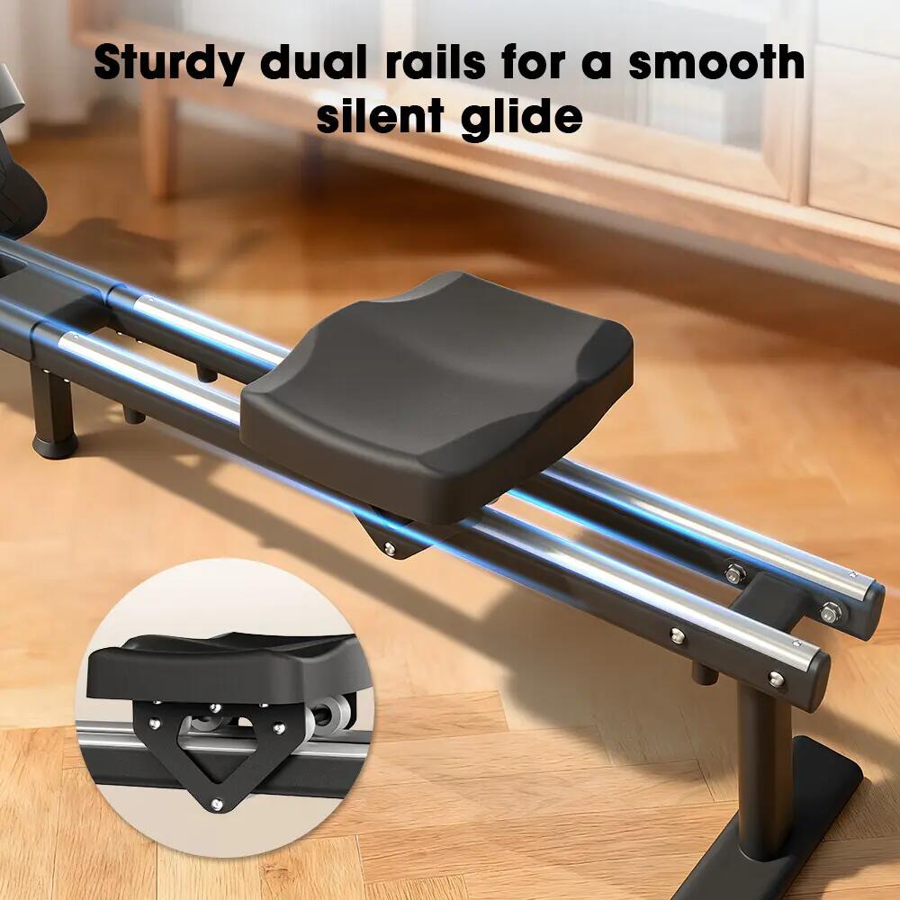 iscooter QK-530 máquina de remo con 16 niveles de resistencia magnética 9/12