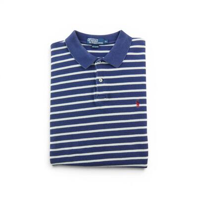 Second hand - Polo Ralph Lauren polo uomo manica corta blu - Stato molto buono