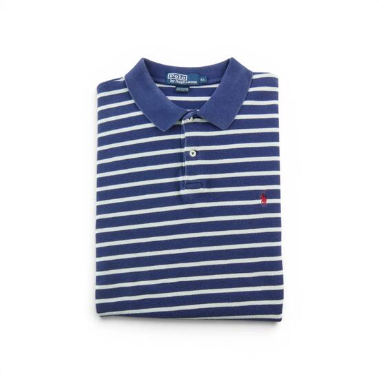 Second hand - Polo Ralph Lauren polo uomo manica corta blu - Stato molto buono