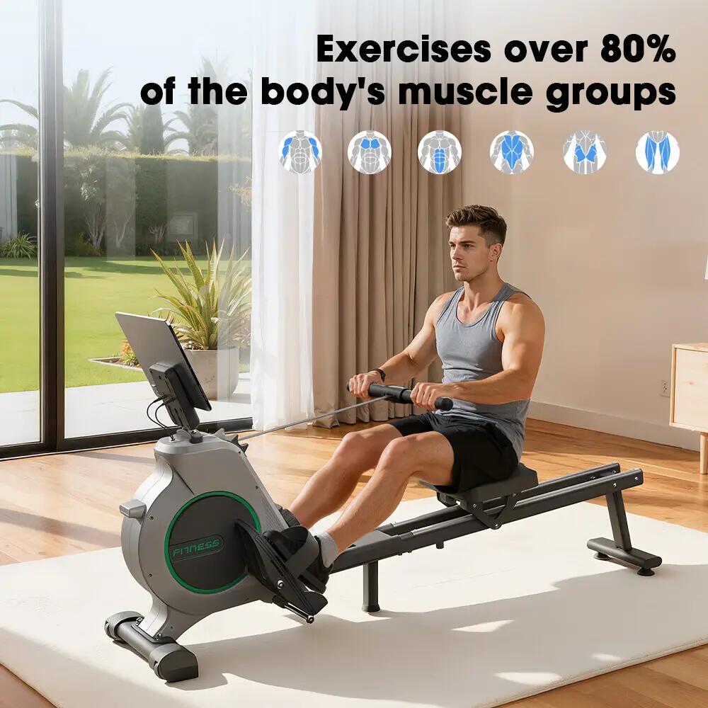 iscooter QK-530 máquina de remo con 16 niveles de resistencia magnética 5/12