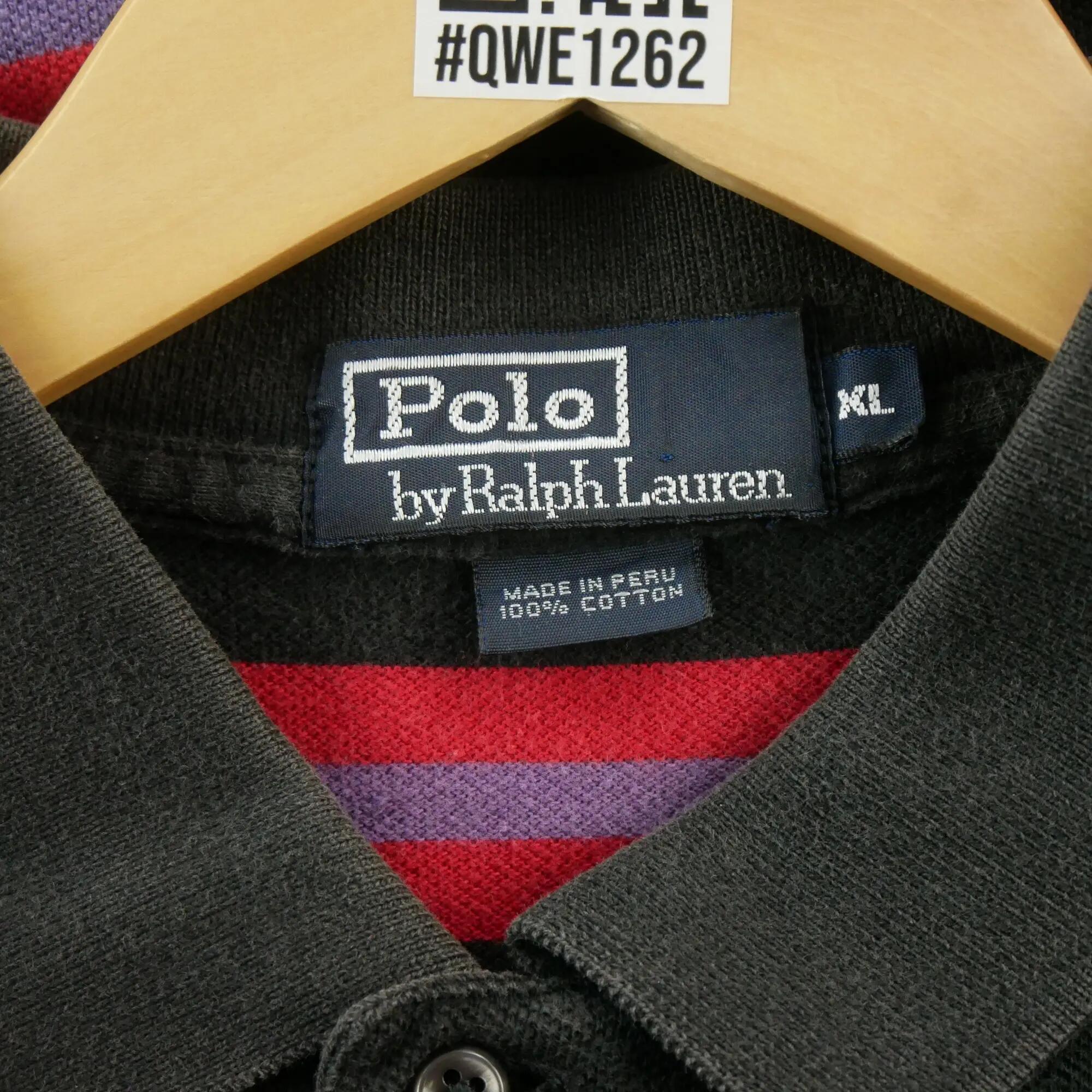Second life - Polo Ralph Lauren męskie krótkie rękawy Y2K Vintage - Stan dobry 7/7