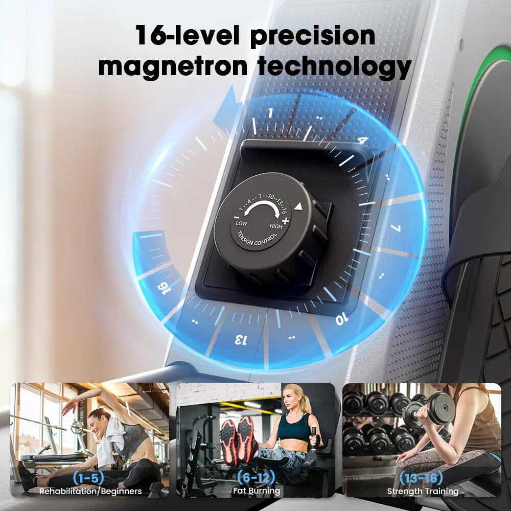 iscooter QK-530 máquina de remo con 16 niveles de resistencia magnética 12/12