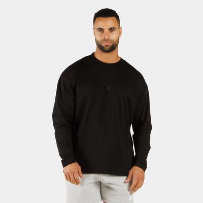 Zeuz basis comfort shirt met lange mouwen – heren – zwart – maat l