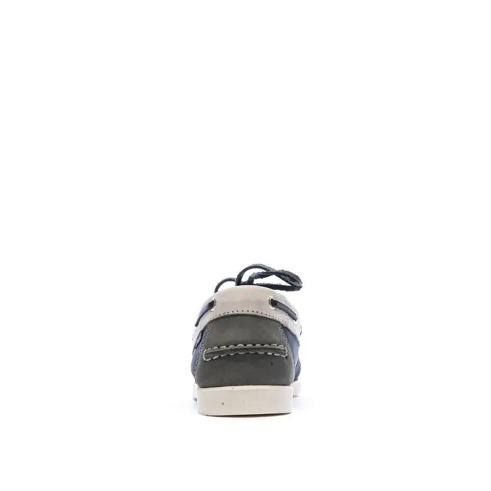 Zapatos náuticos de mujer TBS Cow Nubuck London en azul marino 4/7
