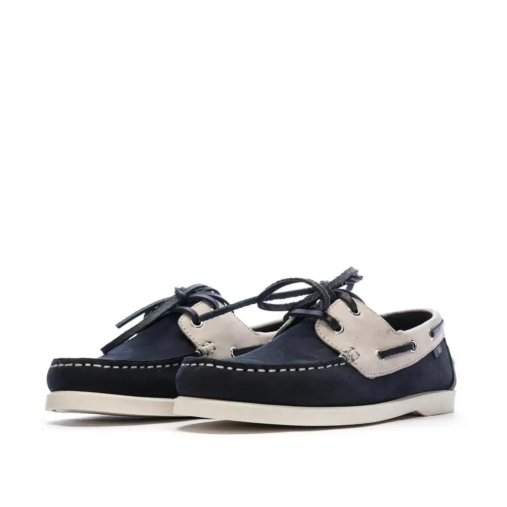 Zapatos náuticos de mujer TBS Cow Nubuck London en azul marino 7/7