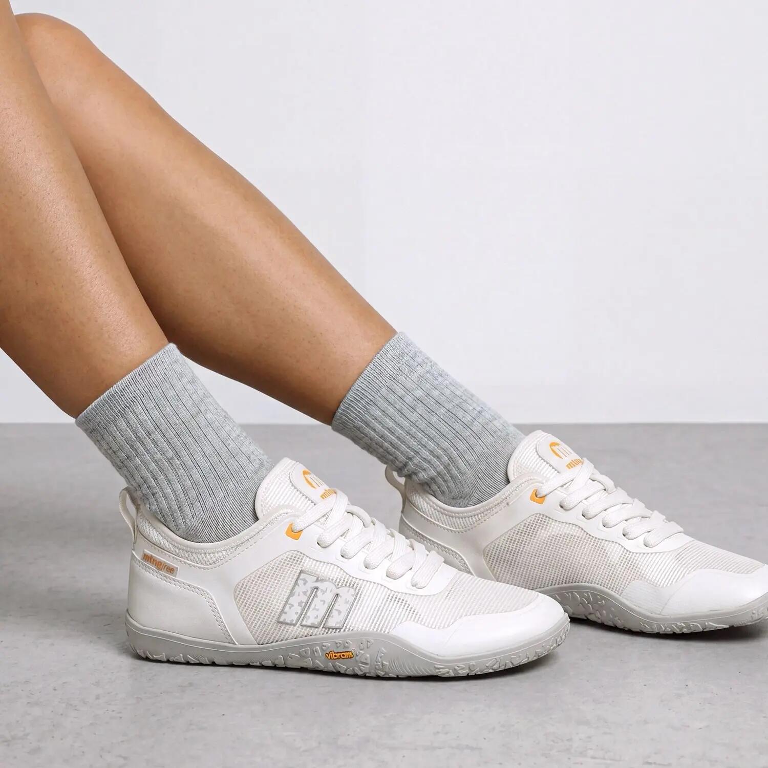 Zapatillas caminar Mujer barefoot MTNG Free vibram Blanco 2/7