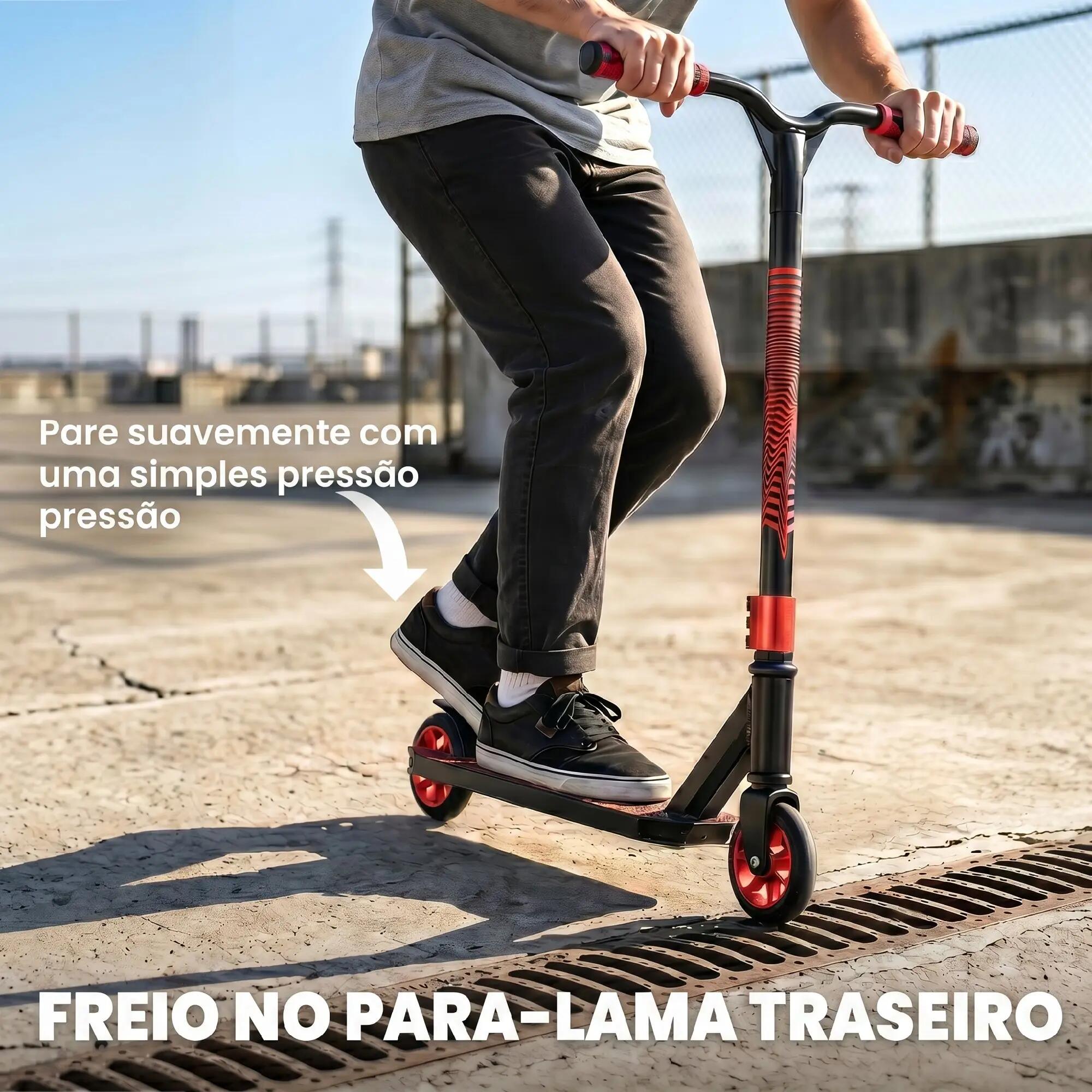 Trotinete de acrobacias 66x47x81 cm vermelho SPORTNOW 10/11