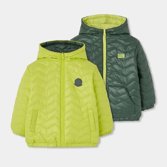 Parka garçon tissu technique réversible