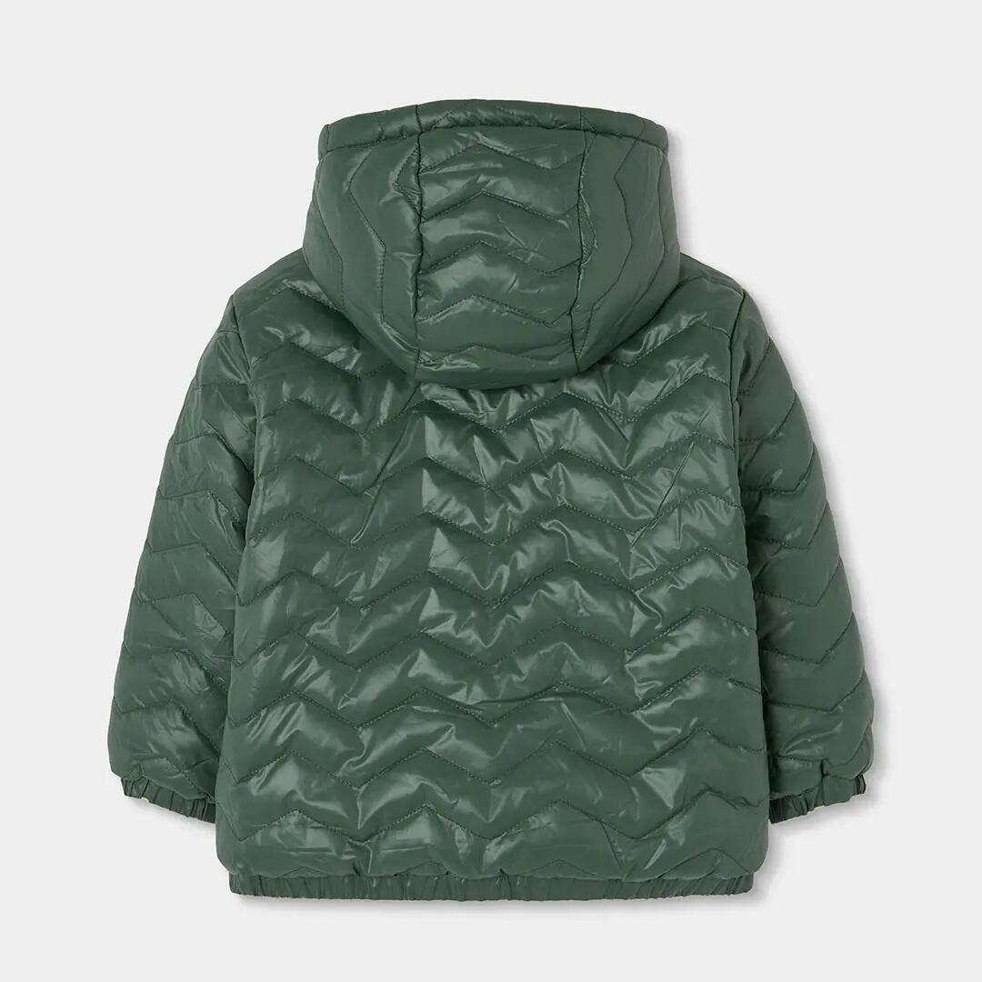 Parka tejido técnico reversible niño verde 6/7