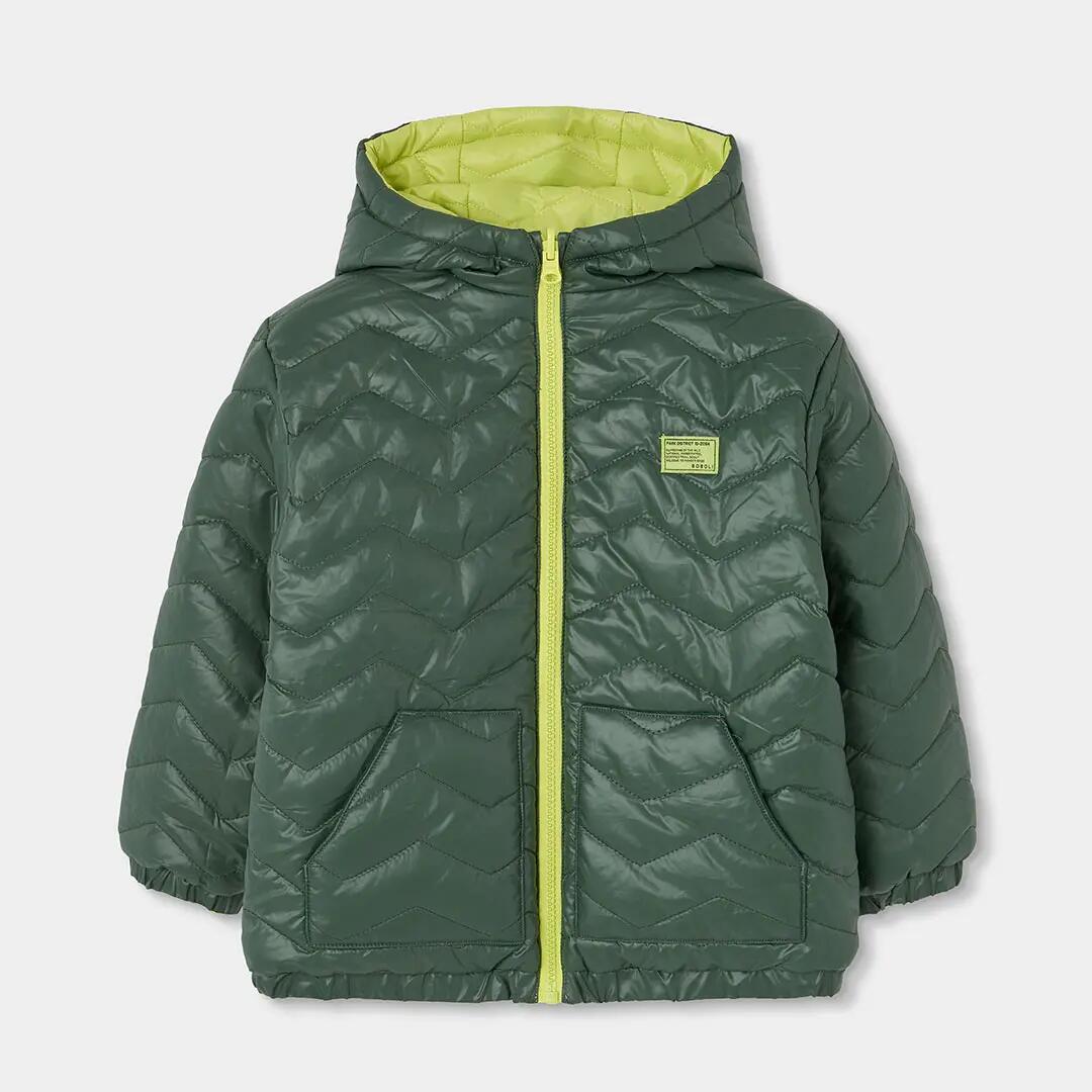 Parka tejido técnico reversible niño verde 4/7