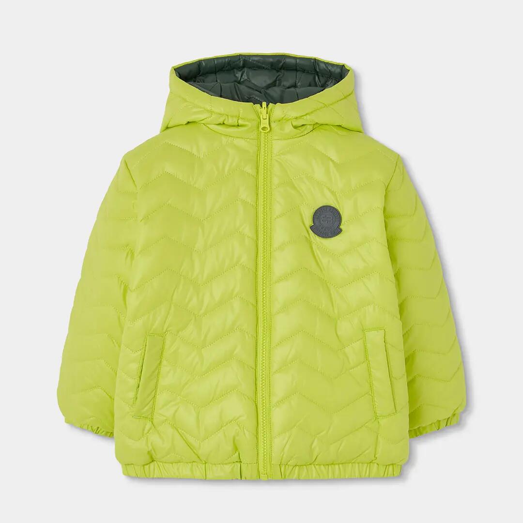 Parka tejido técnico reversible niño verde 3/7