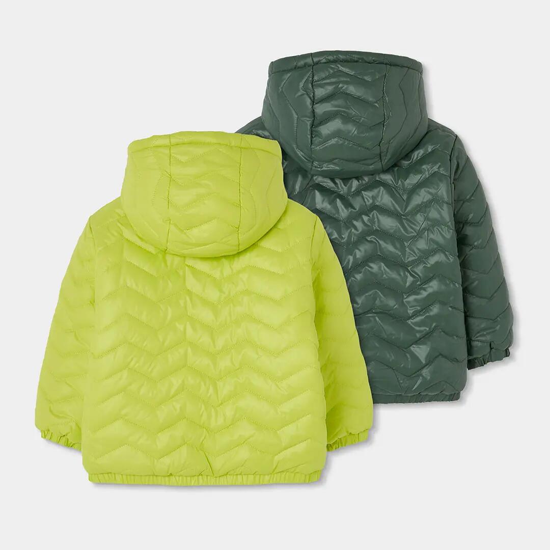 Parka tejido técnico reversible niño verde 2/7
