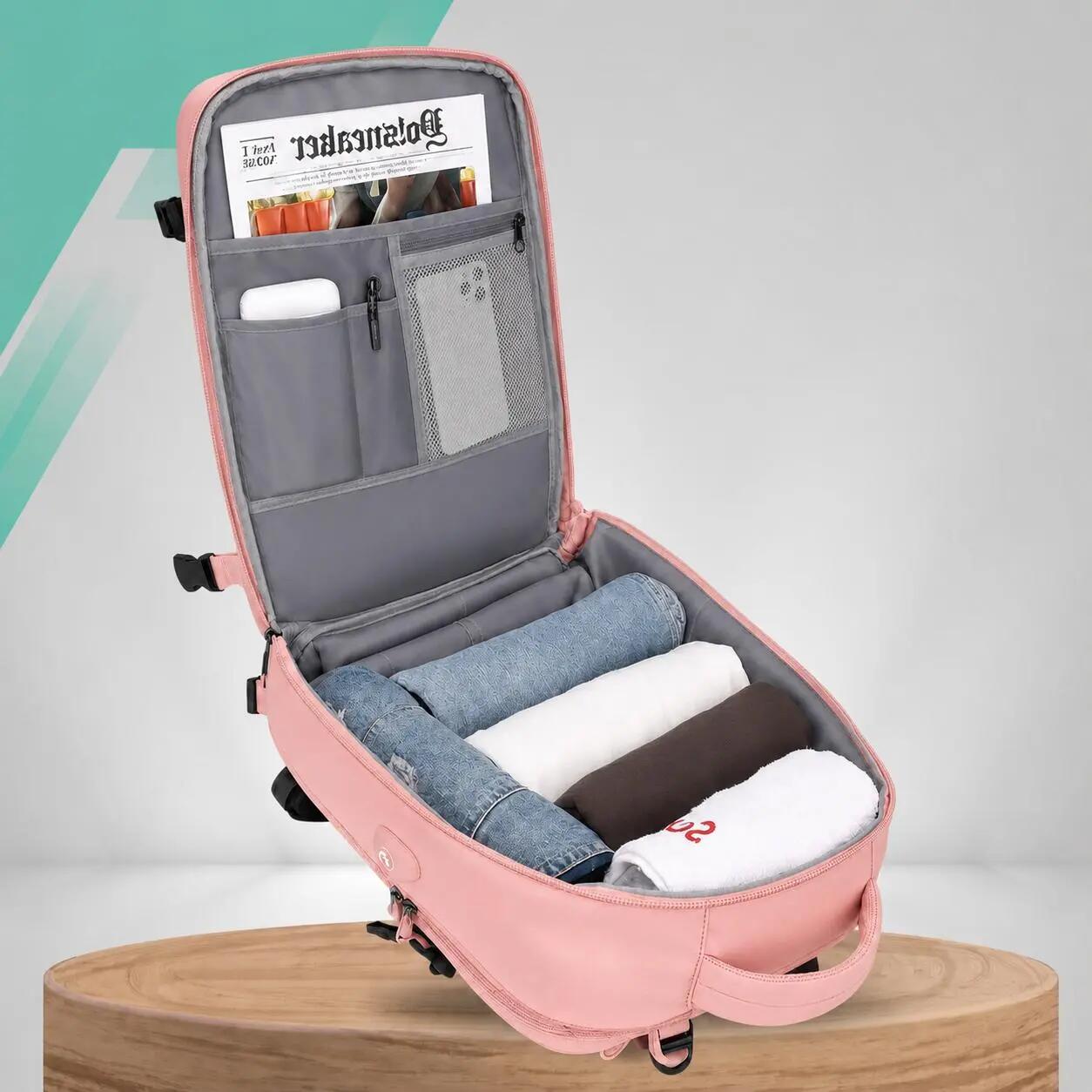 PLECAK DO SAMOLOTU PODRÓŻNY WIZZAIR 40x30x20 BAGAŻ PODRĘCZNY KABINOWY USB 4/7