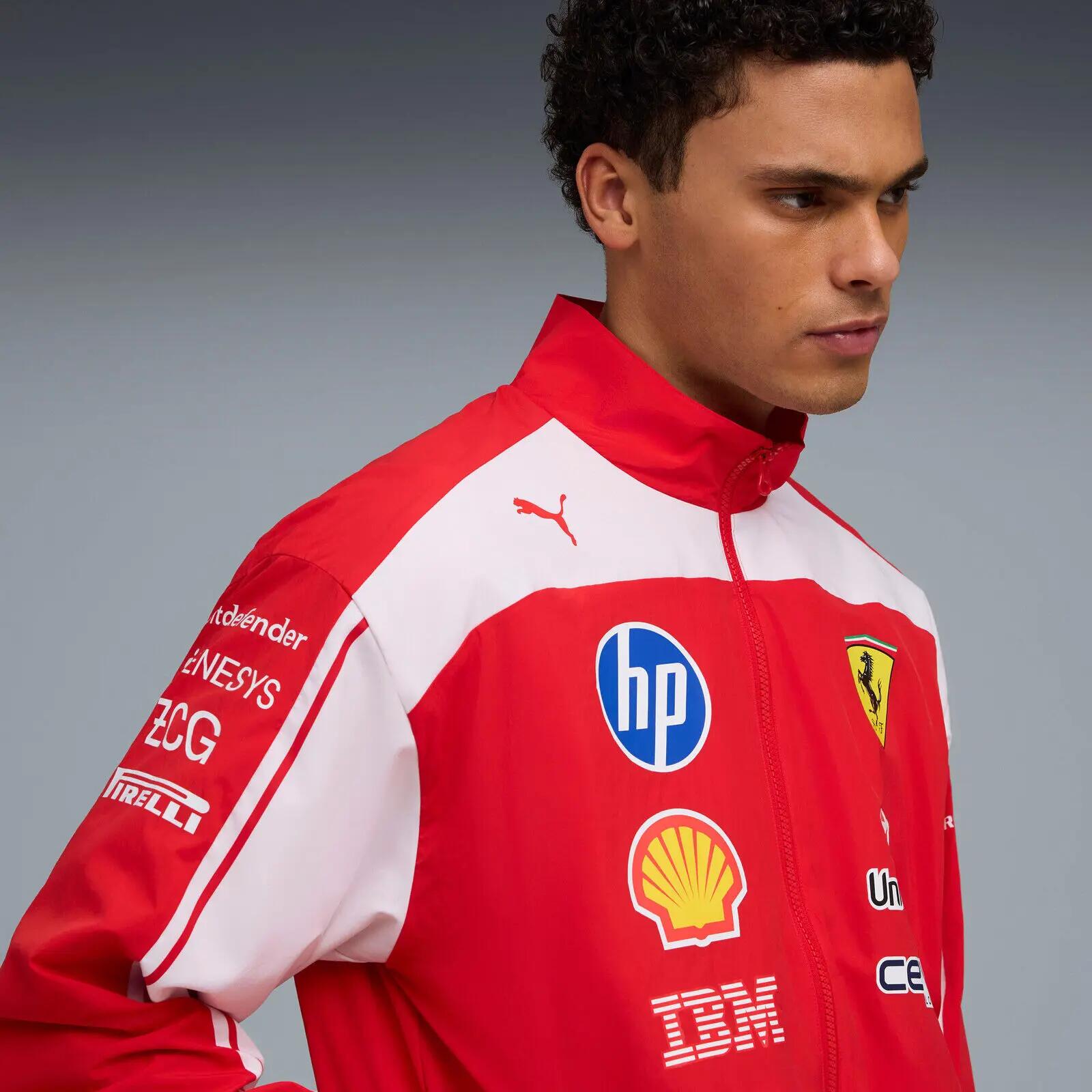 Jacke Puma Sf Replica Drivers Authentic Track, Rot, Herren 3/5