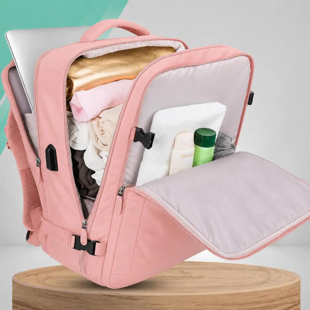 PLECAK DO SAMOLOTU PODRÓŻNY WIZZAIR 40x30x20 BAGAŻ PODRĘCZNY KABINOWY USB 2/7
