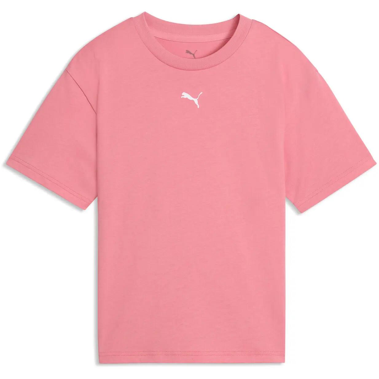 Camiseta Puma Ess Boxy Tee G Cool Blue, Rosado, Niños 5/5
