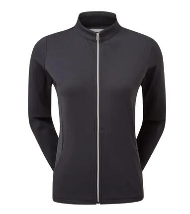Veste de golf coupe-vent à fermeture éclair intégrale Footjoy pour femme, noire