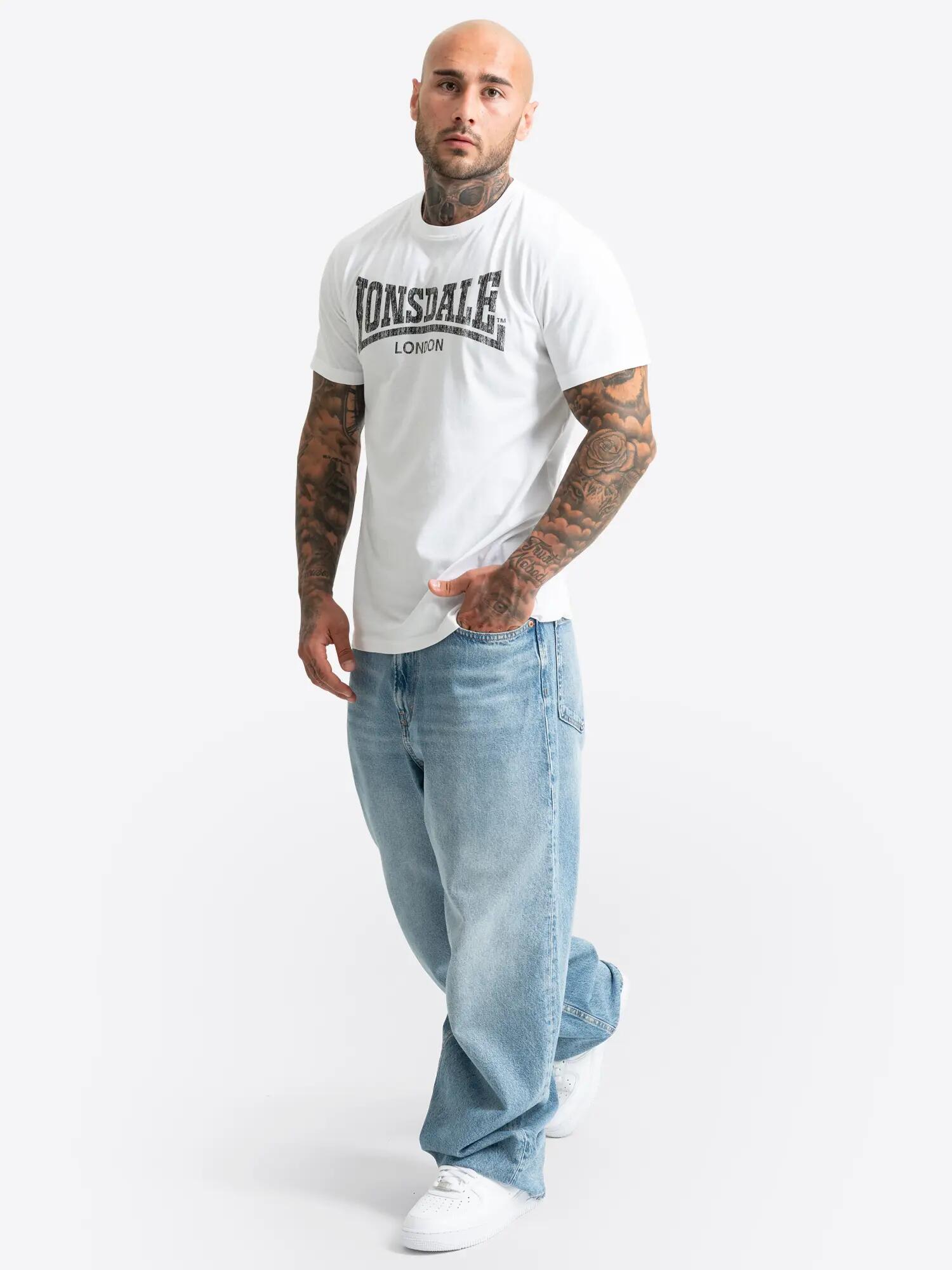 LONSDALE Herren T-Shirt normale Passform LOGO KAI 4/6
