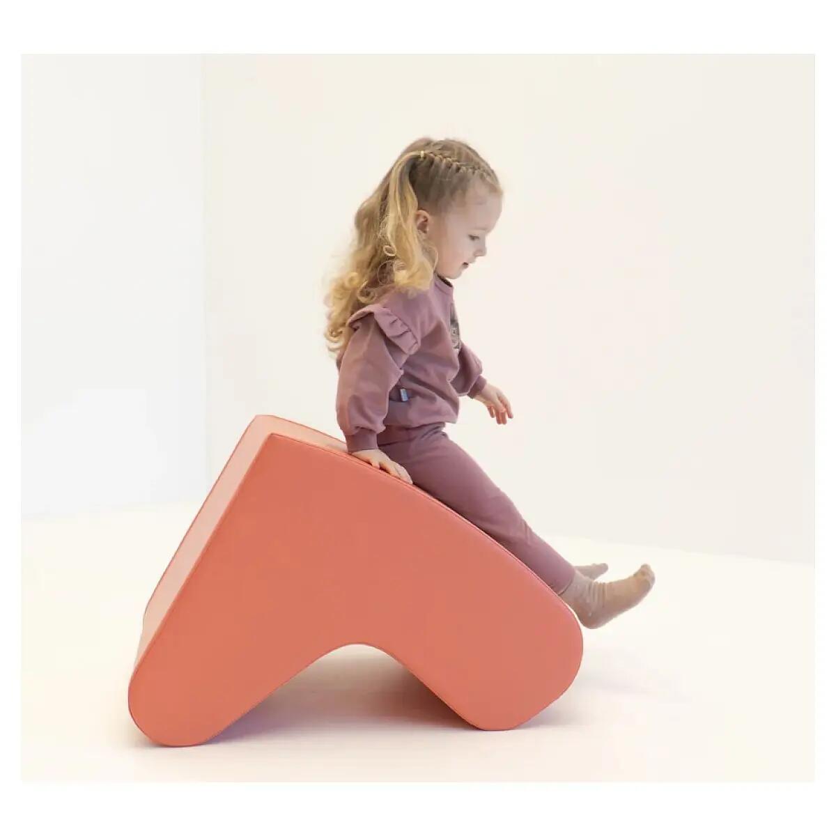 Chaise à bascule - Rose saumon 3/3