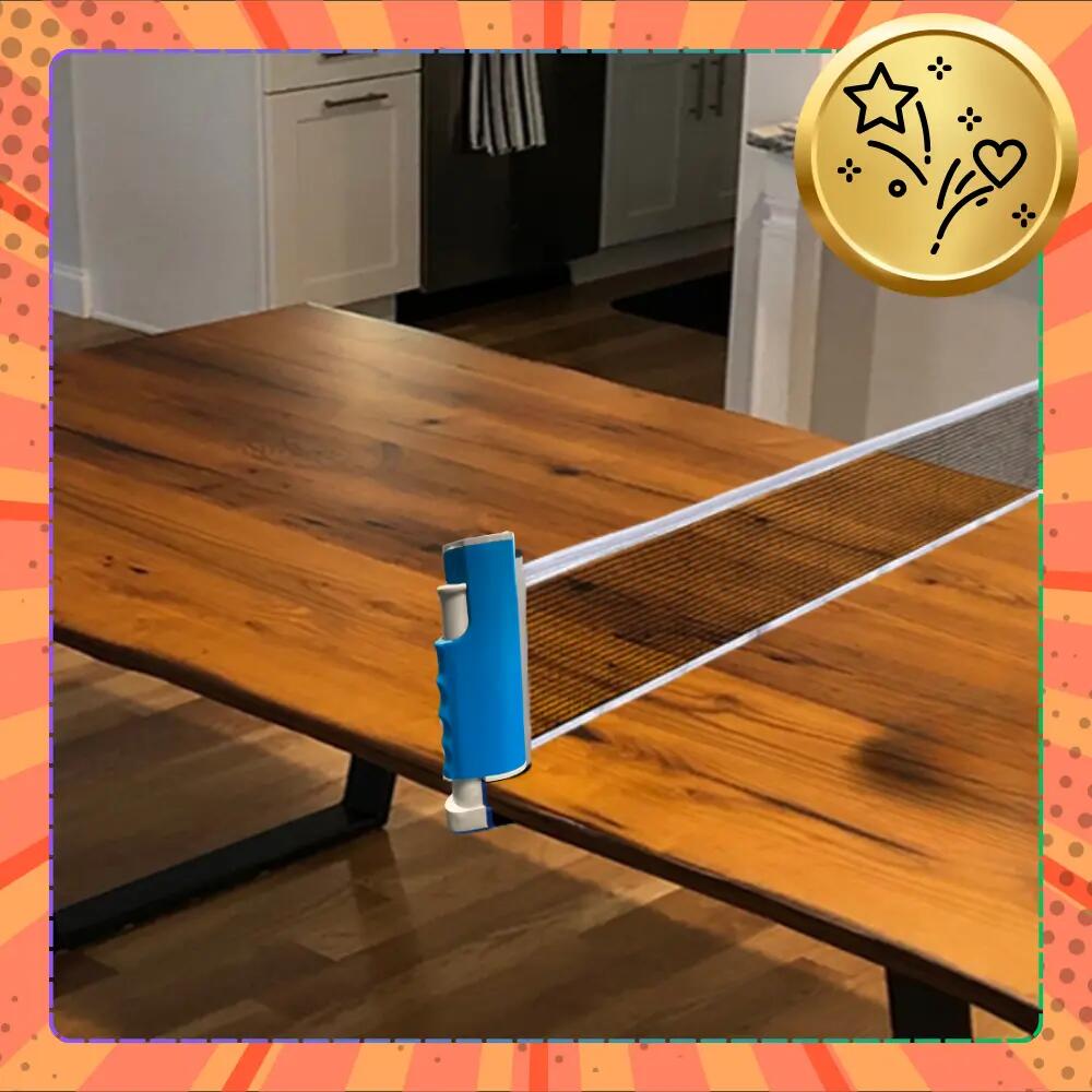 ZESTAW DO TENISA STOŁOWEGO PING PONG 2x PALETKI PIŁECZKI Z SIATKĄ ROZKŁADANĄ 7/7