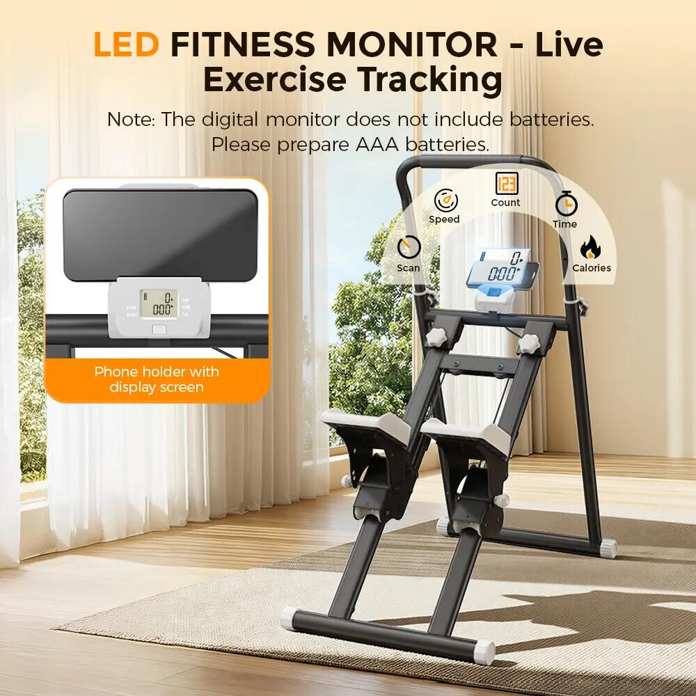 iscooter QK-7906 stepper da arrampicata con 3 inclinazione, 150 kg 12/12