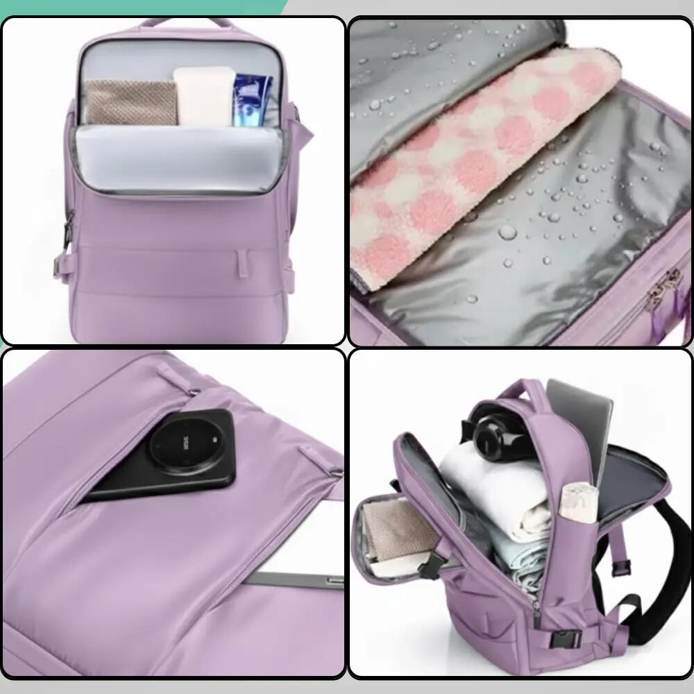 PLECAK DO SAMOLOTU PODRÓŻNY WIZZAIR 40x30x20 BAGAŻ PODRĘCZNY KABINOWY USB 7/7