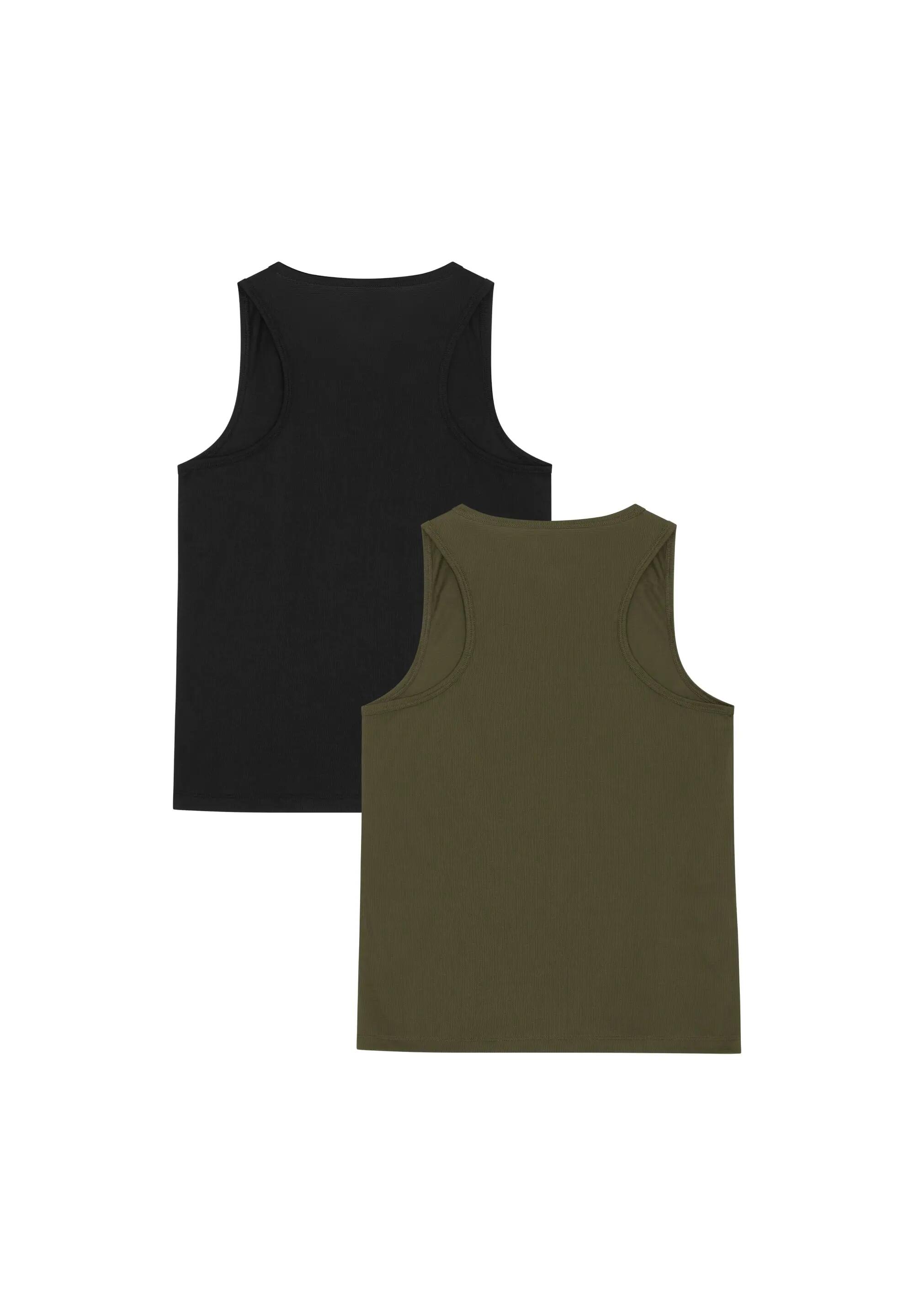 Damen Leichtes Mesh Lauf-Tanktop Recyceltes Polyester Polygiene 2er-Pack 2/6