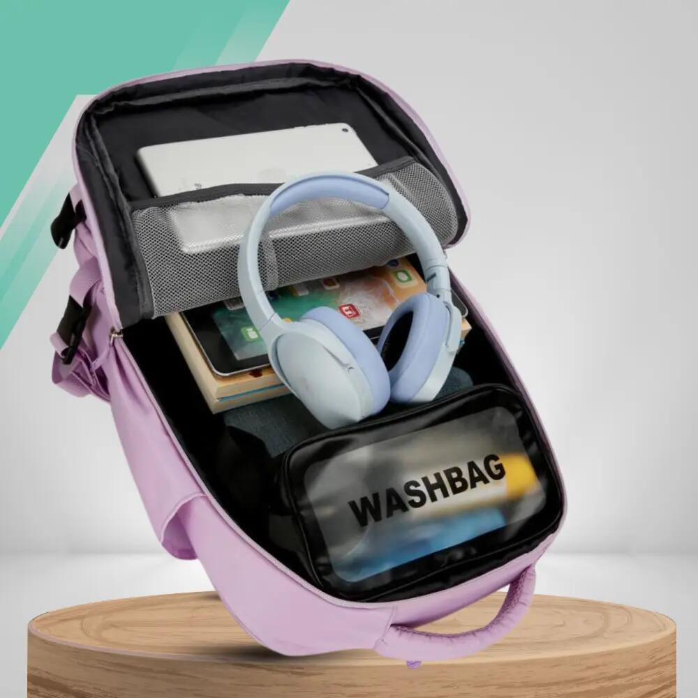 PLECAK DO SAMOLOTU PODRÓŻNY WIZZAIR 40x30x20 BAGAŻ PODRĘCZNY KABINOWY USB 5/7
