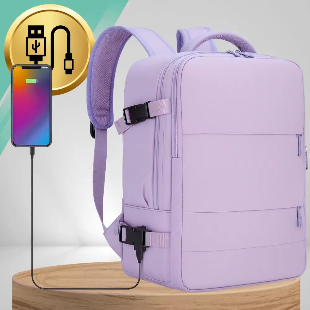 PLECAK DO SAMOLOTU PODRÓŻNY WIZZAIR 40x30x20 BAGAŻ PODRĘCZNY KABINOWY USB 2/7