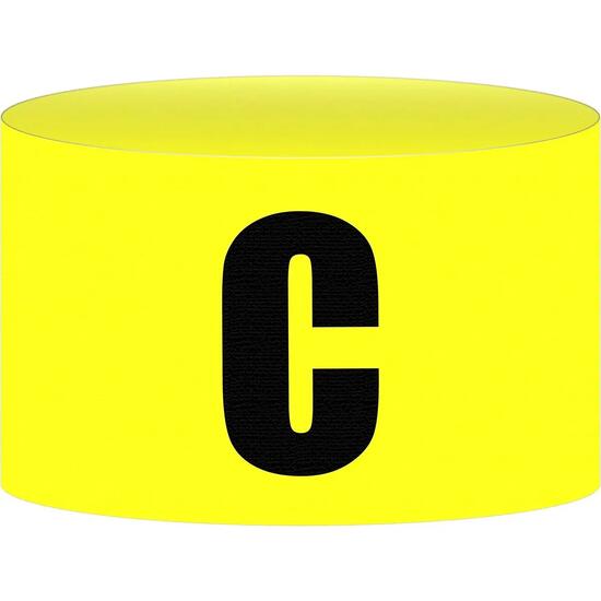 Brassard capitaine - Sports d'équipe - Unisexe - Noir/Jaune
