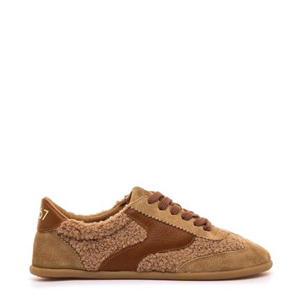Zapatillas caminar PLANOS Mujer barefoot MTNG Free mia Beige
