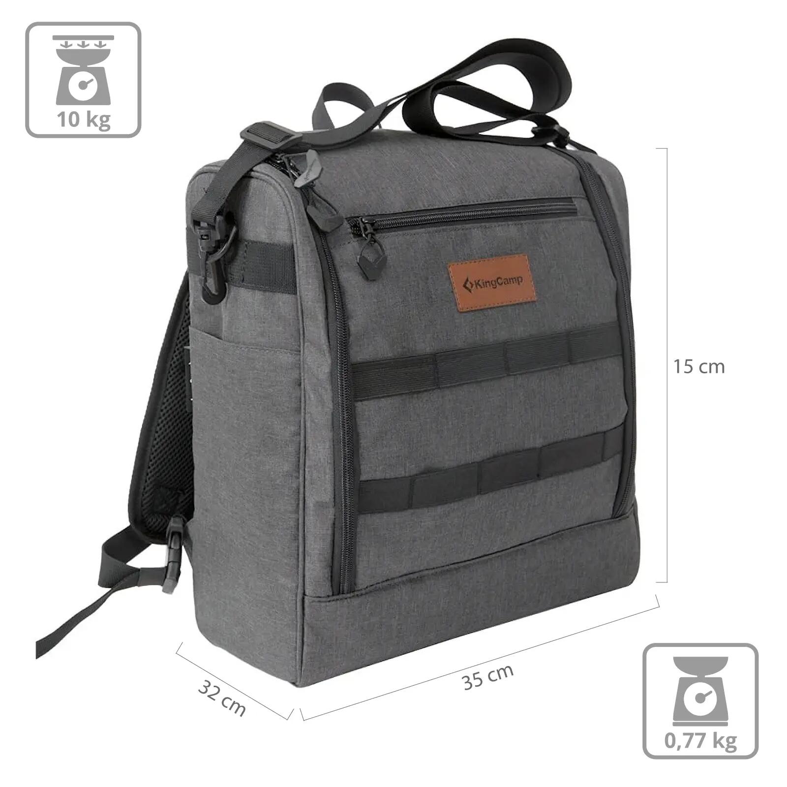 Camping Cocina Organizador Picnic Bolsa Vajilla Almacenamiento 2/7