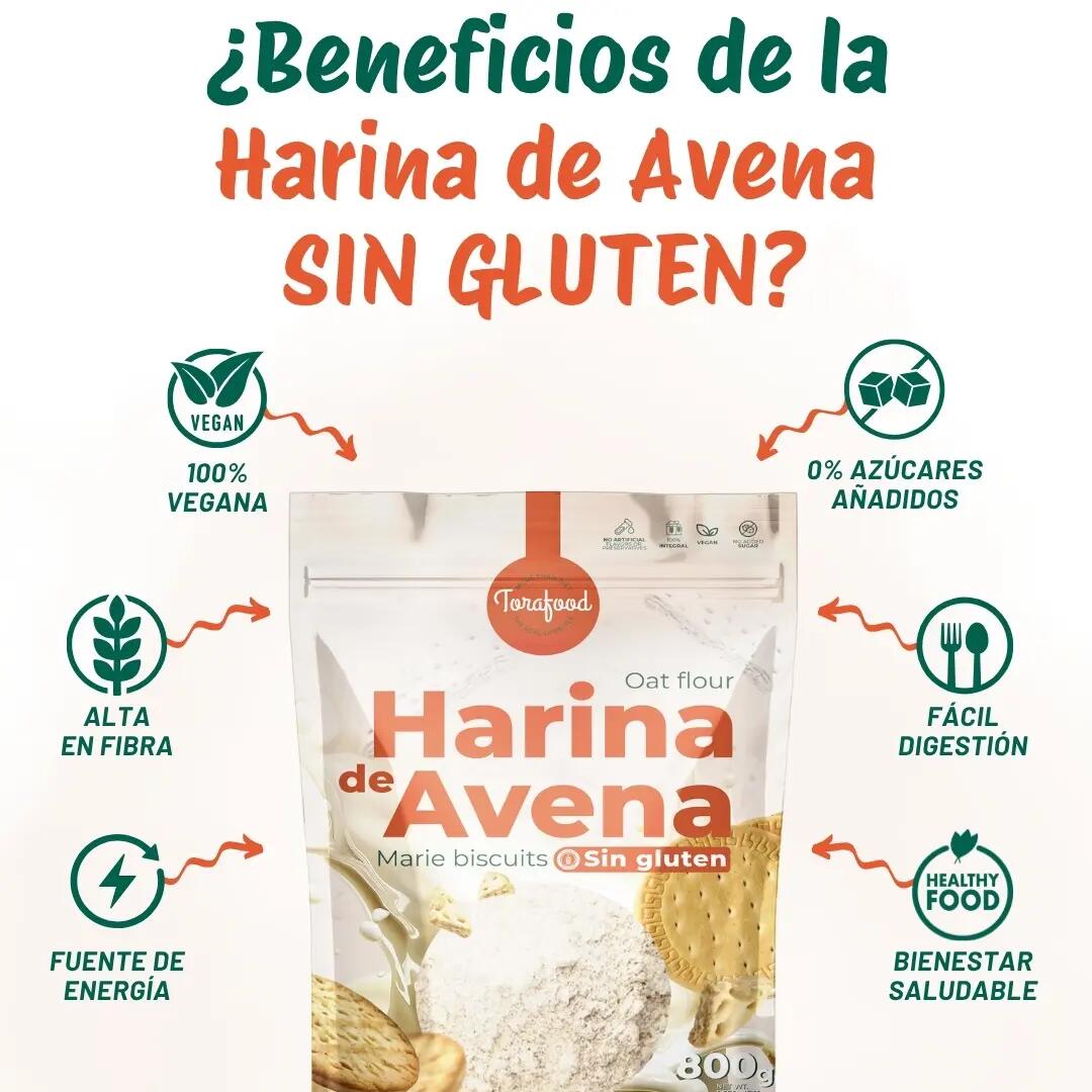 Harina de Avena Sin Gluten Galleta Maria 800G Torafood 3/5