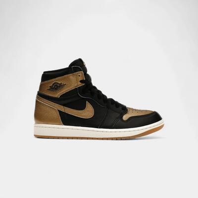 Jordan 1 retro high og black metallic gold