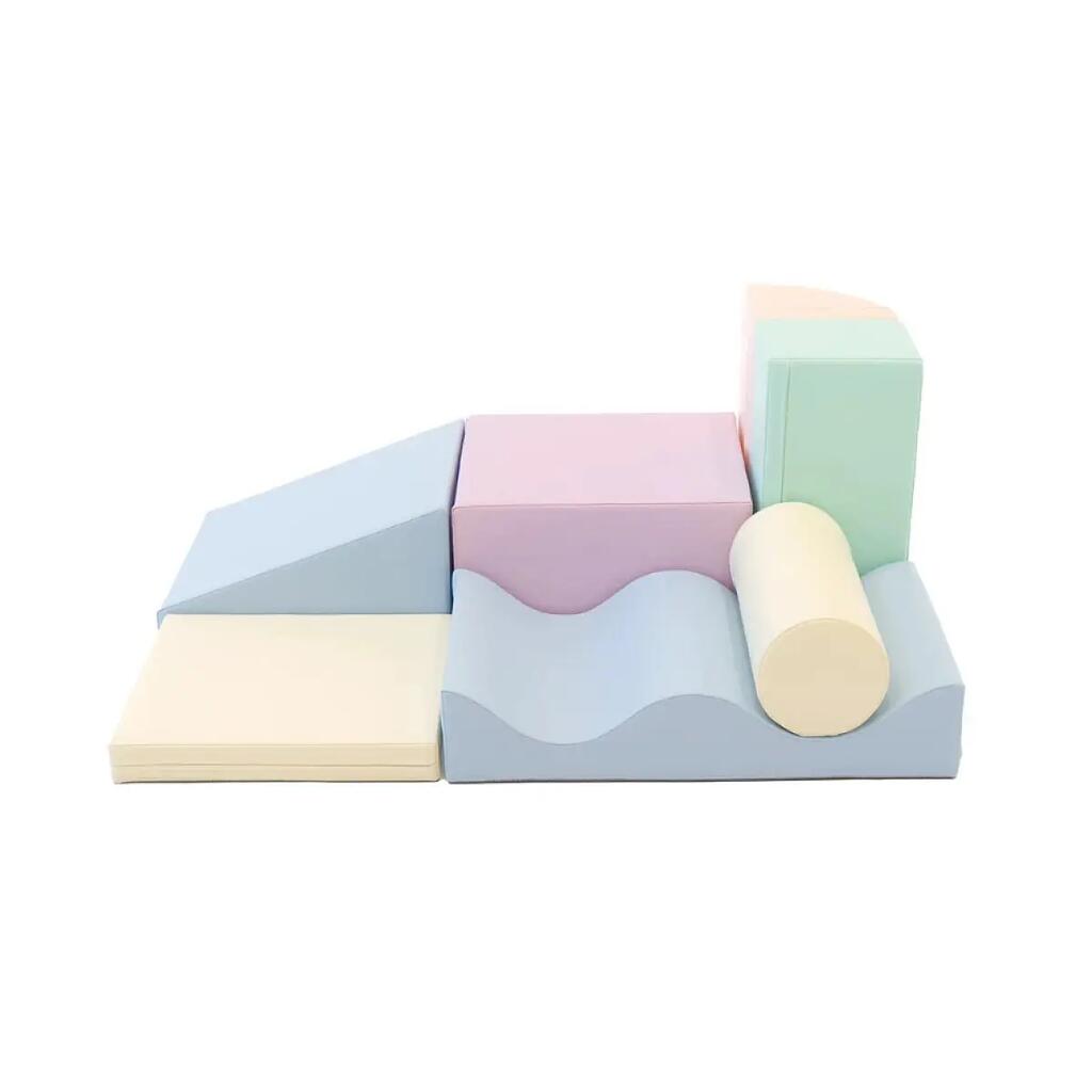 Baby & Toddler Soft Play Set Foam Climbing Blocks Discoverer Pastel Ice Cream