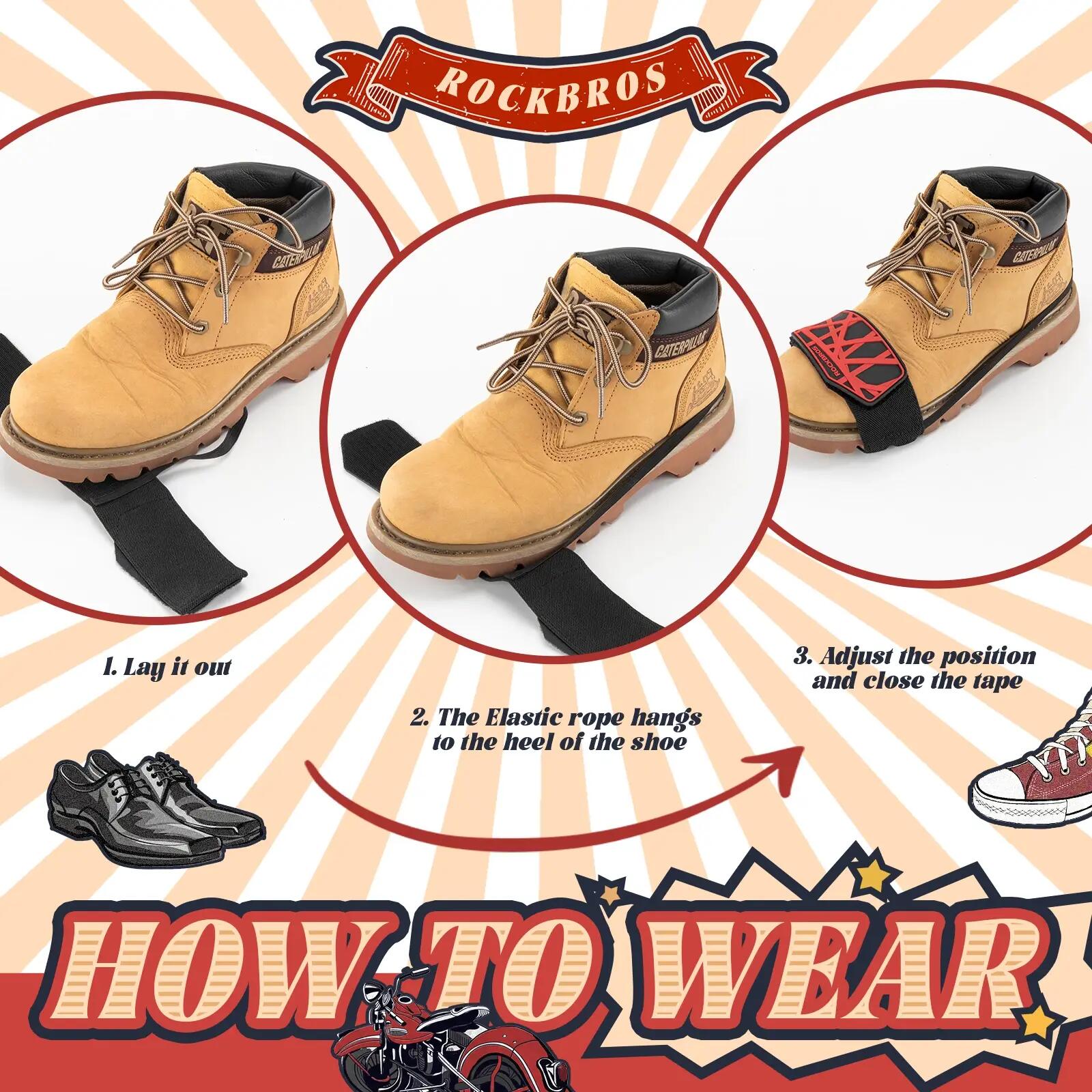 ROCKBROS Motorrad Antirutsch Schuhschutz 6/7