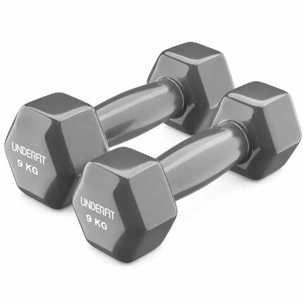 Hantla winylowa fitness UNDERFIT 2 x 8 kg
