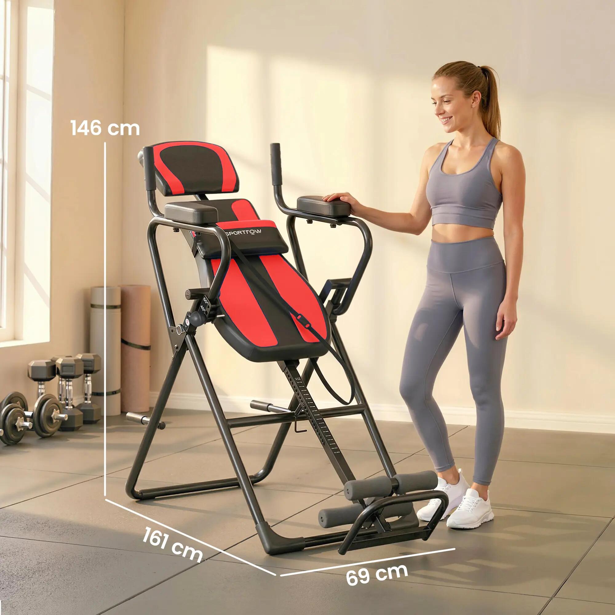 Tabela de inversão 161x69x146 cm vermelho SPORTNOW 5/10