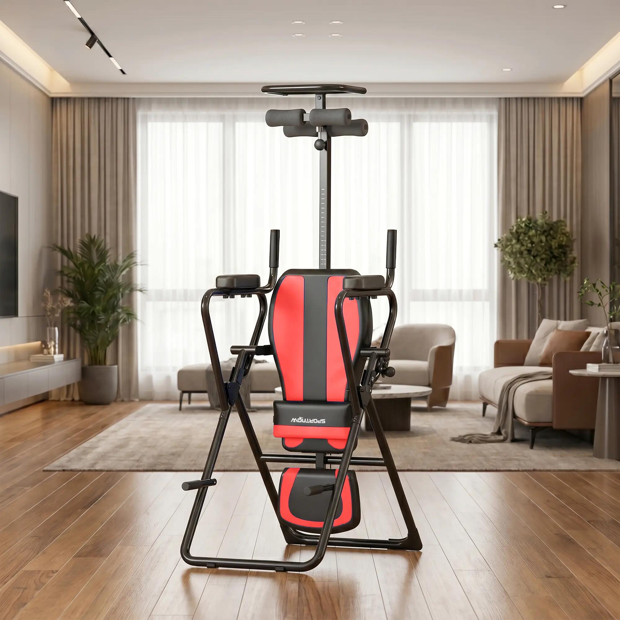 Tabela de inversão 161x69x146 cm vermelho SPORTNOW 2/10