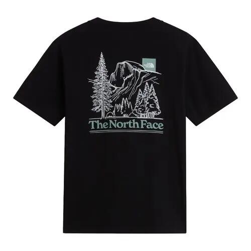Camiseta Negra The North Face Monte Regular Short Sleeve Tee Black Cómoda y Ver 5/5