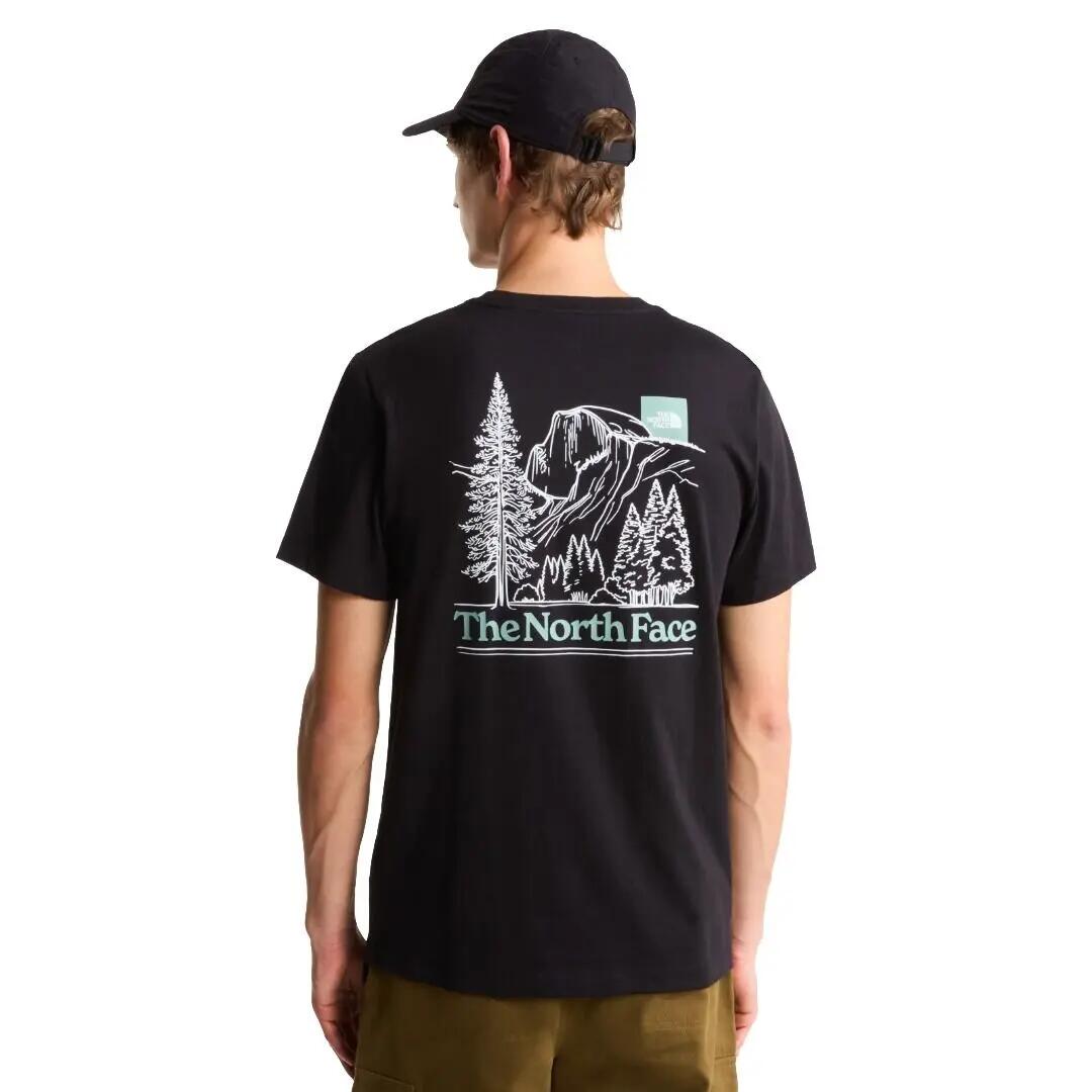 Camiseta Negra The North Face Monte Regular Short Sleeve Tee Black Cómoda y Ver 4/5