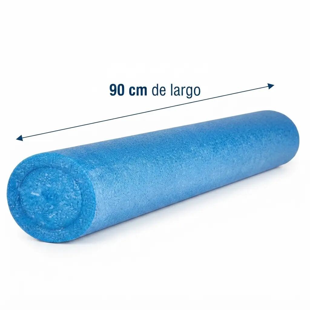 Rulo Cilindro Foam 90 cm de largo Pilates Azul 2/3