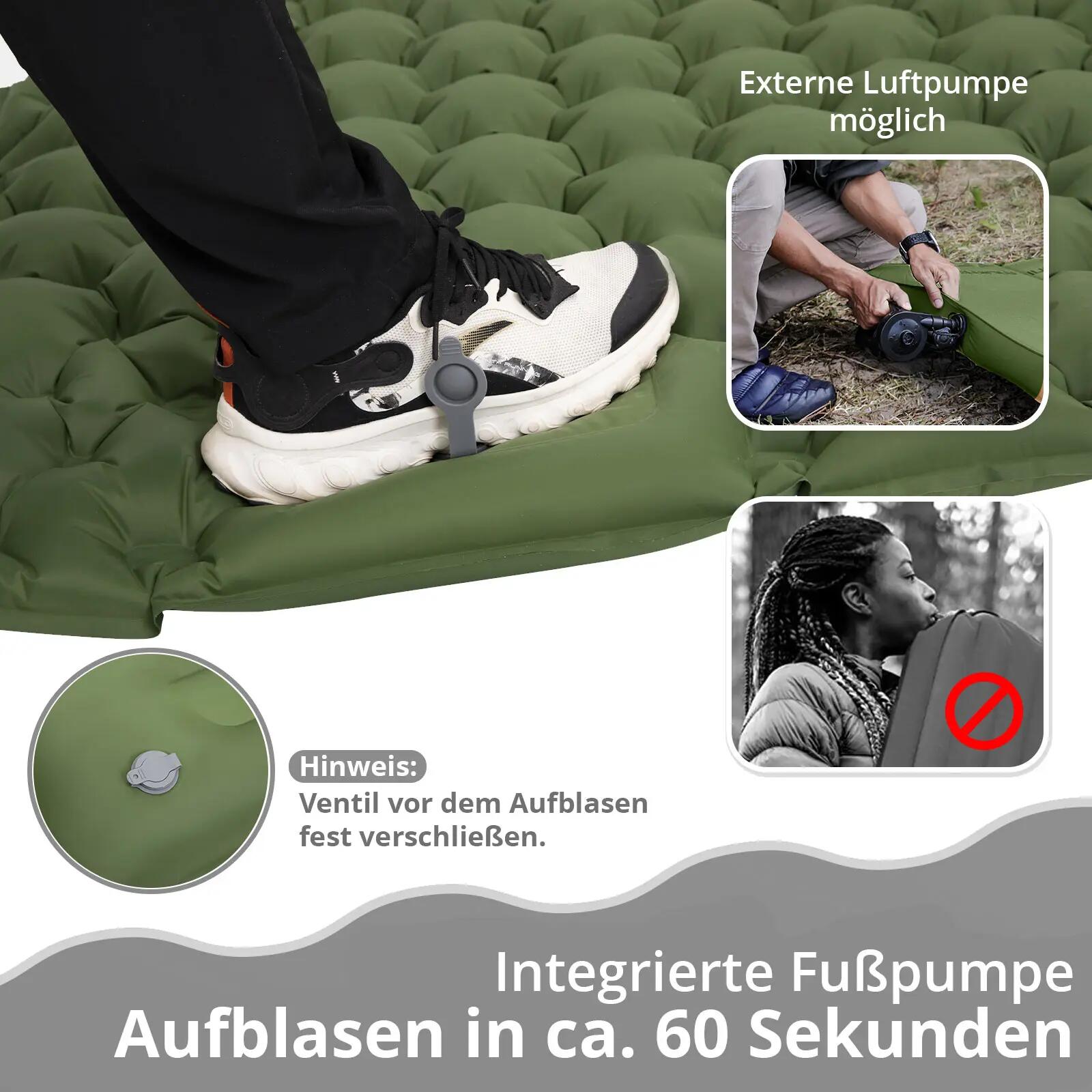Camping luchtbed Wildwood Double 2 persoons slaapmat 1.6 kg 5/7