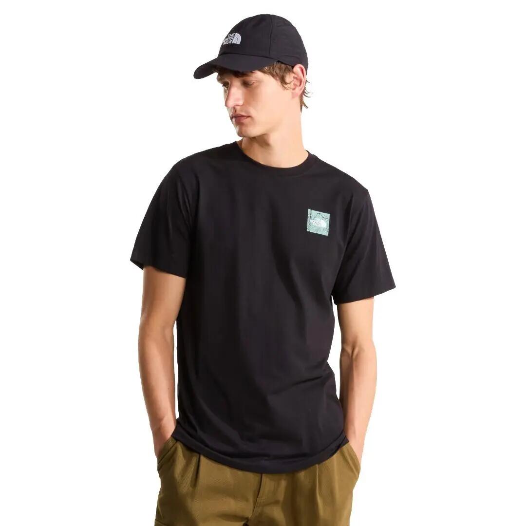 Camiseta Negra The North Face Monte Regular Short Sleeve Tee Black Cómoda y Ver 3/5