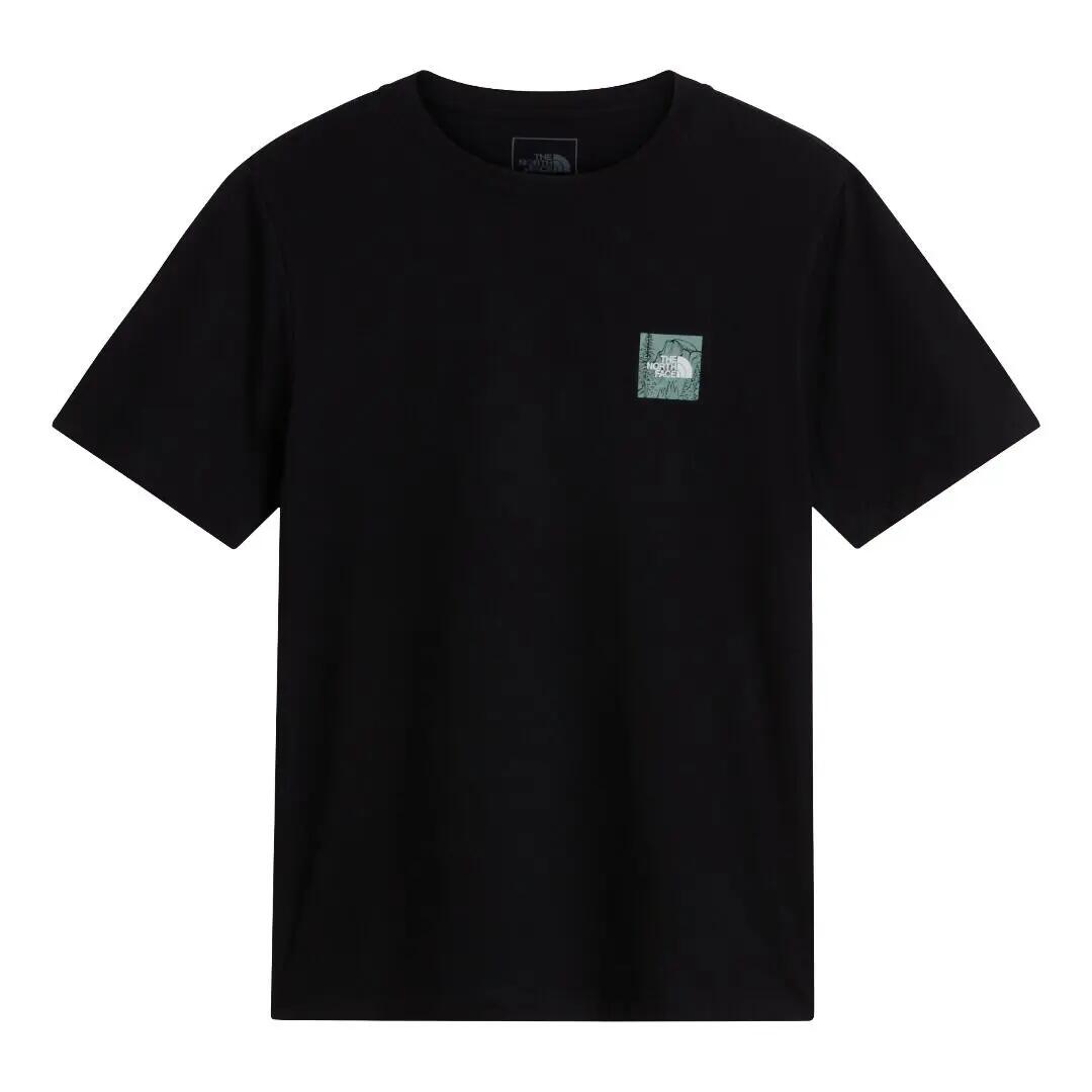 Camiseta Negra The North Face Monte Regular Short Sleeve Tee Black Cómoda y Ver 2/5
