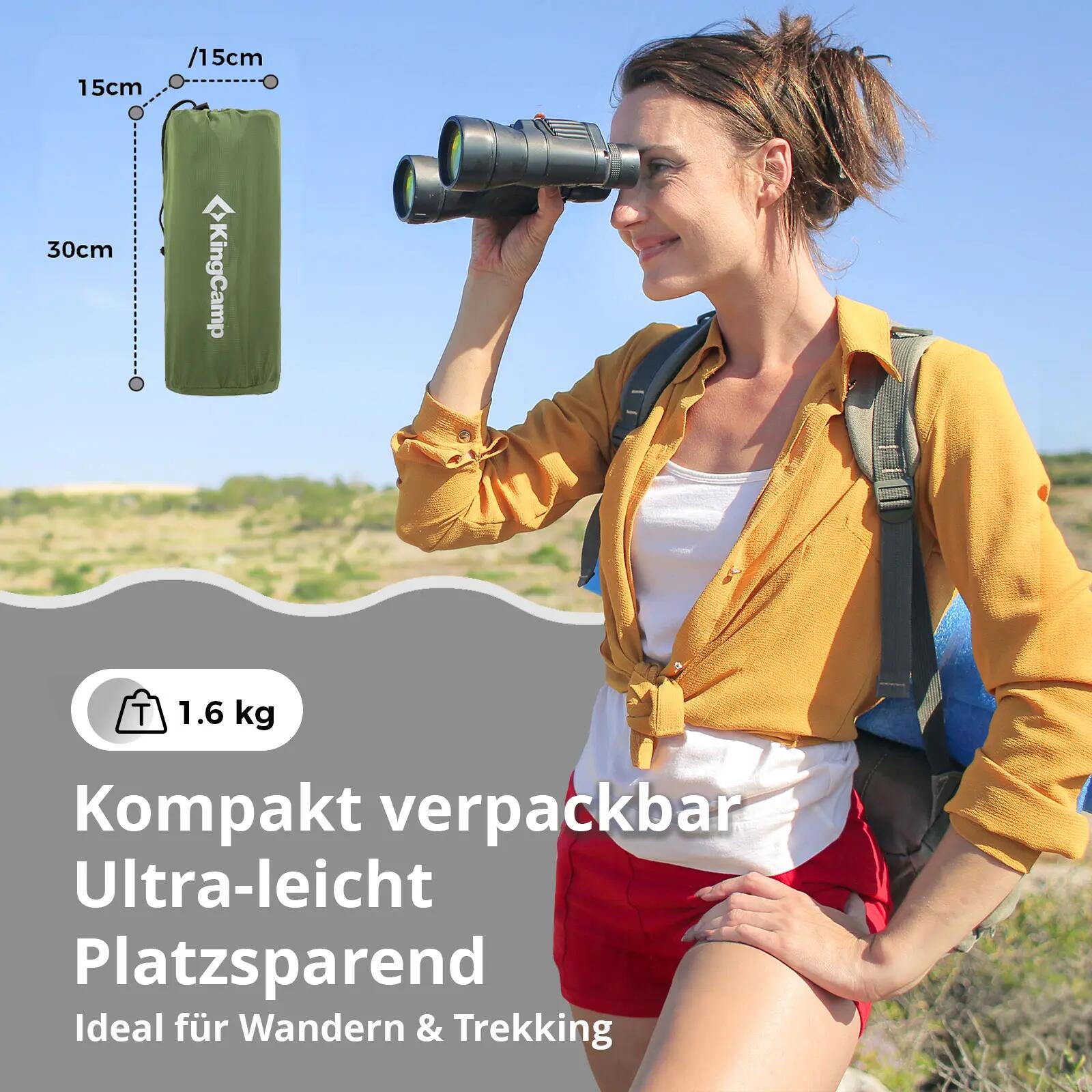 Camping luchtbed Wildwood Double 2 persoons slaapmat 1.6 kg 3/7