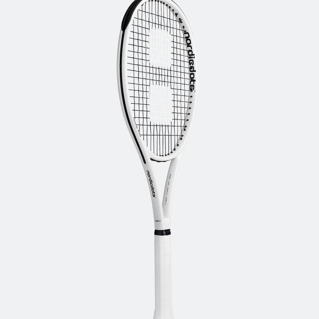 Tennis Racket Model 100 - White Gloss