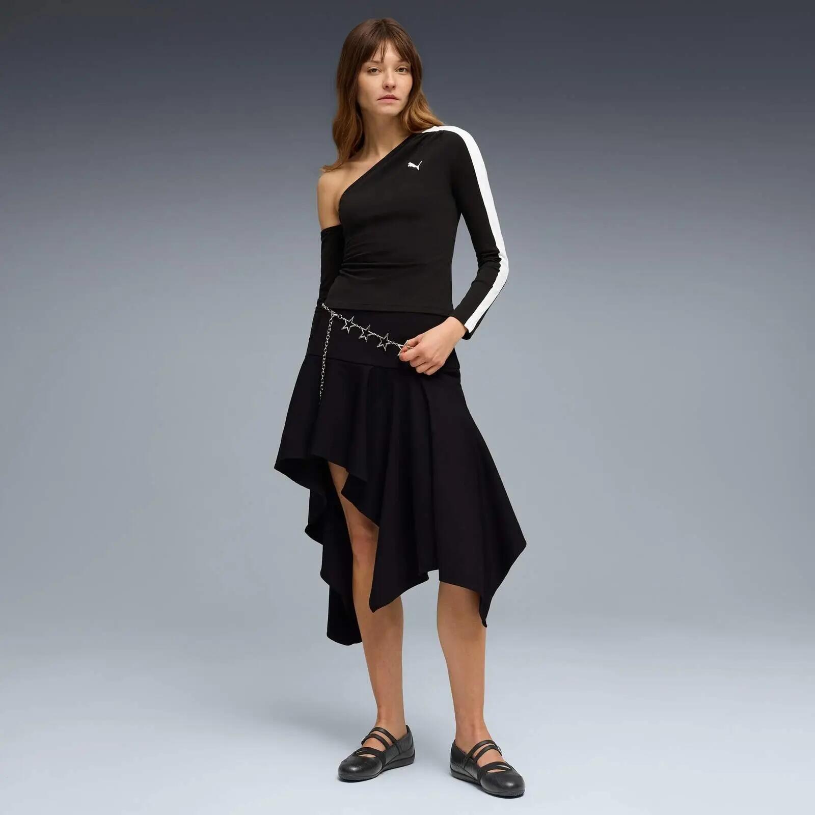 damskie Blouse Puma T7 Asymmetric Longsleeve 3/5